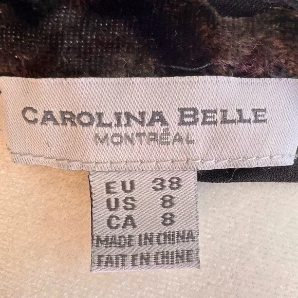 Carolina Belle Montreal Dark Navy Dress Size 8 Romantic Velvet Coquette Romantic - Picture 8 of 9